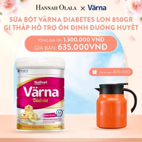  A897_DEAL 3: SỮA BỘT VARNA DIABETES LON 850G - HỖ TRỢ ỔN ĐỊNH ĐƯỜNG HUYẾT 