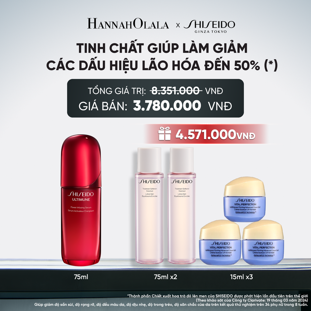  TINH CHẤT DƯỠNG DA SHISEIDO ULTIMUNE POWER INFUSING 4.0 SERUM 75ML - DEAL 3 