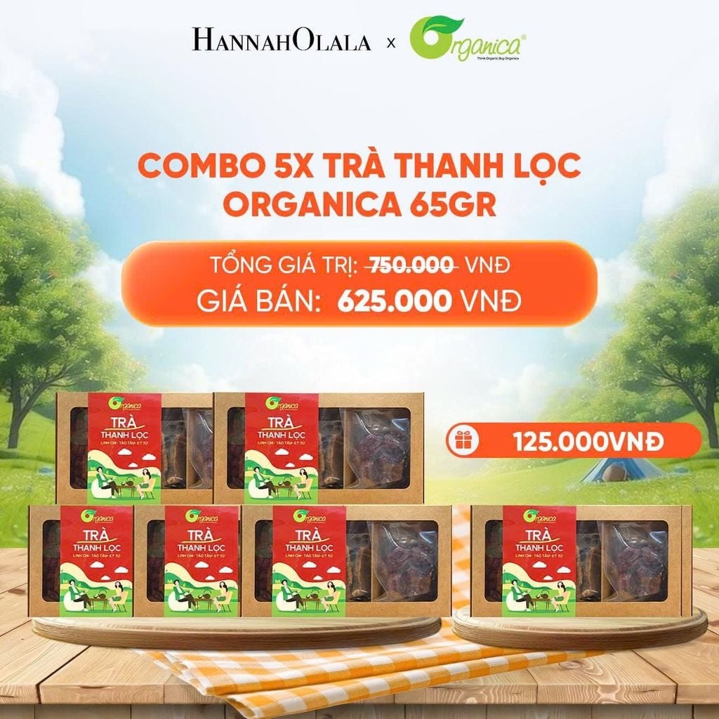  COMBO 5X TRÀ THANH LỌC ORGANICA 65GR - DEAL 3 