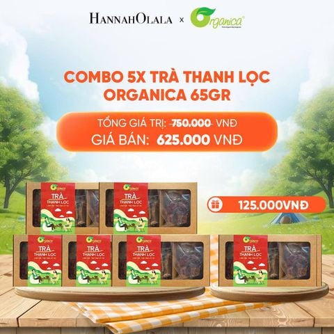  COMBO 5X TRÀ THANH LỌC ORGANICA 65GR - DEAL 3 