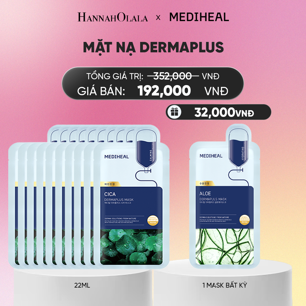  MEDIHEAL MẶT NẠ DERMAPLUS MASK 22ML (COMBO 10 MIẾNG) BẤT KỲ_A1114 