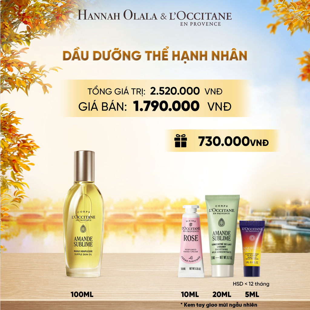  DẦU DƯỠNG THỂ HẠNH NHÂN LOCCITANE 100ML - E1213 