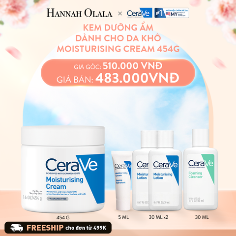 A164_DEAL 3 KEM DƯỠNG ẨM DÀNH CHO DA KHÔ MOISTURIZING CREAM 454G 