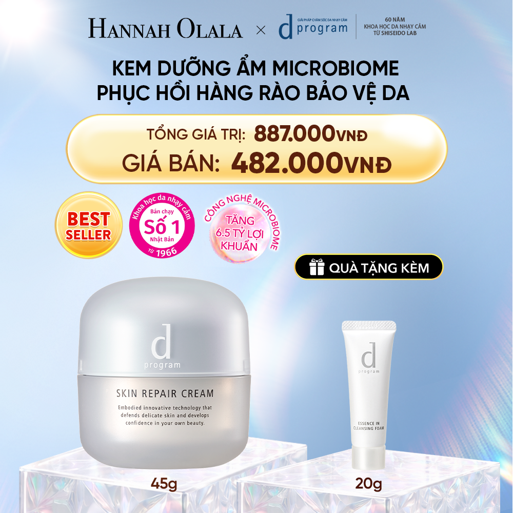  DEAL 3: KEM DƯỠNG ẨM VÀ PHỤC HỒI DA D PROGRAM SKIN REPAIR CREAM 45G 
