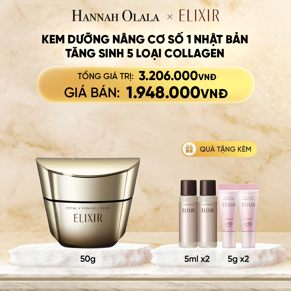  DEAL 3: KEM DƯỠNG CẢI THIỆN CHẢY XỆ NGĂN NGỪA LÃO HÓA ELIXIR TOTAL V FIRMING CREAM 50G 