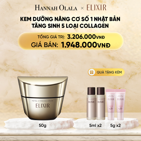  DEAL 3: KEM DƯỠNG CẢI THIỆN CHẢY XỆ NGĂN NGỪA LÃO HÓA ELIXIR TOTAL V FIRMING CREAM 50G 