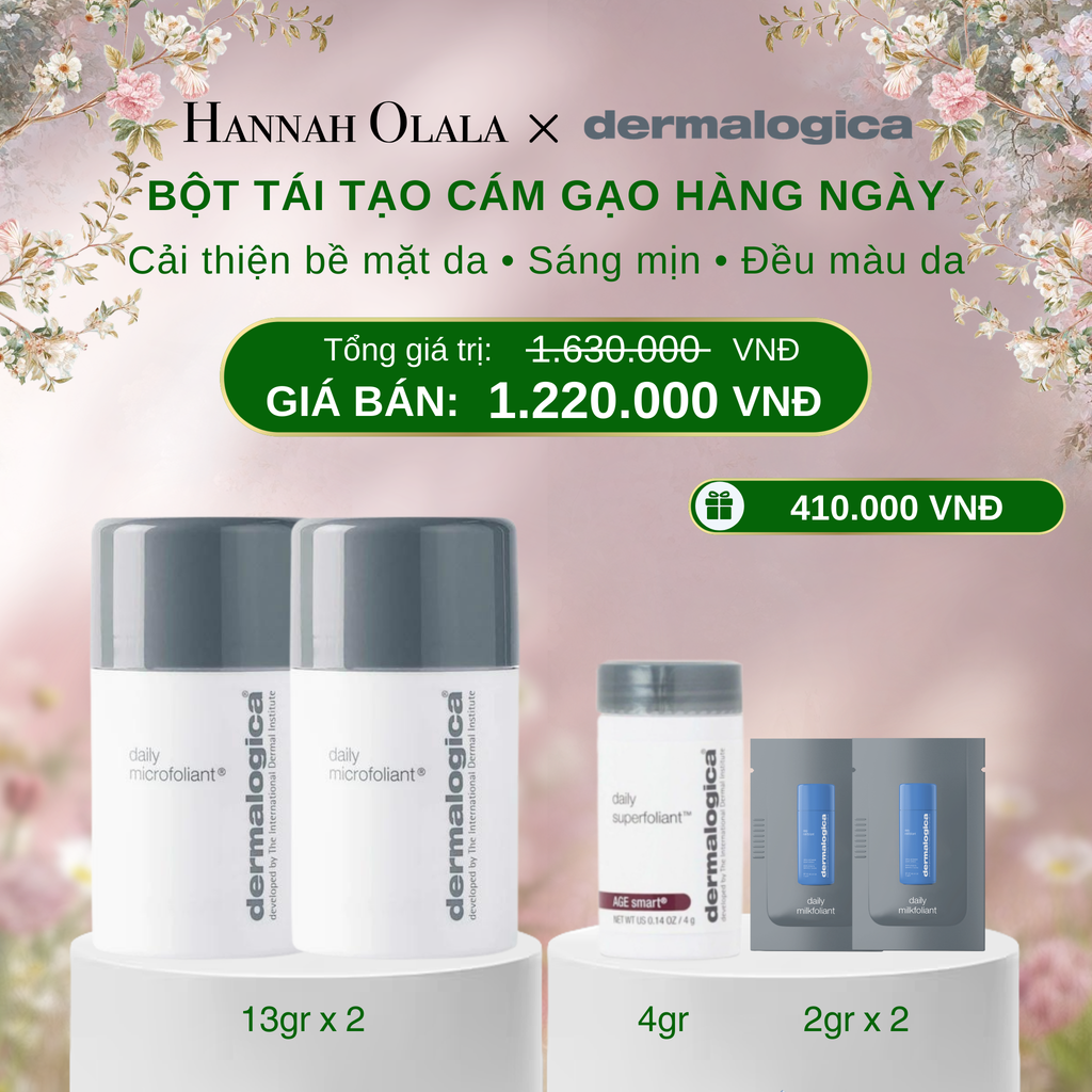  E1255_DEAL 3: COMBO 2 TẨY DA CHẾT SÁNG MỊN – RẠNG RỠ DAILY MICROFOLIANT 13GR 