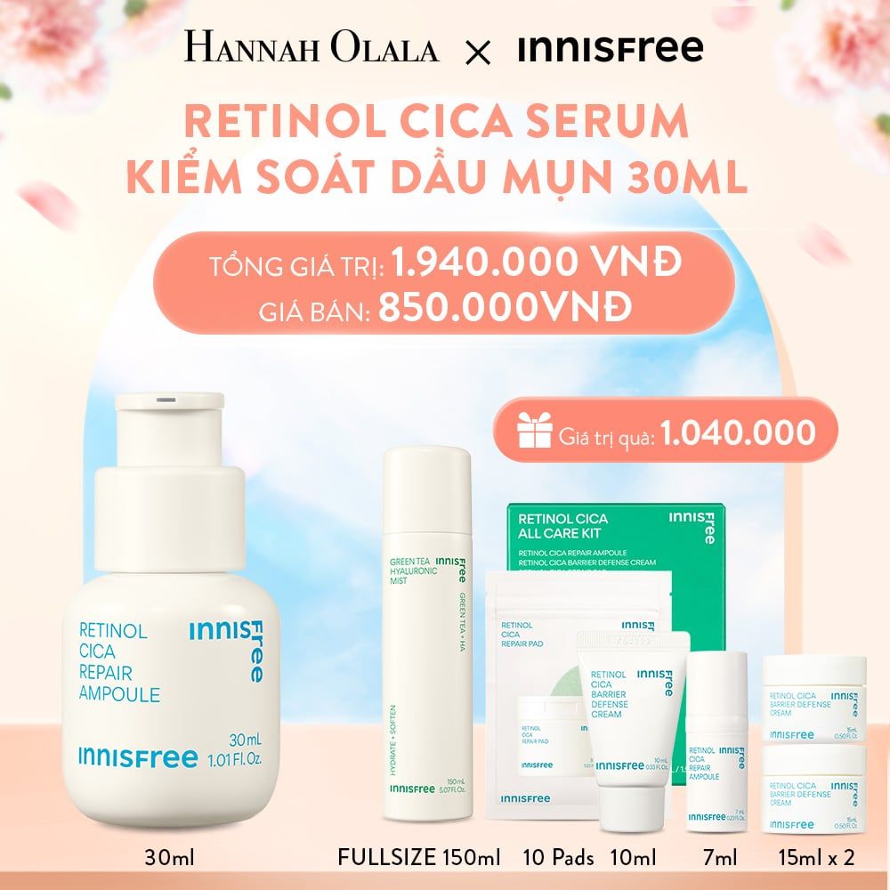  A368_DEAL 3: RETINOL CICA SERUM KIỂM SOÁT DẦU MỤN 30ML 