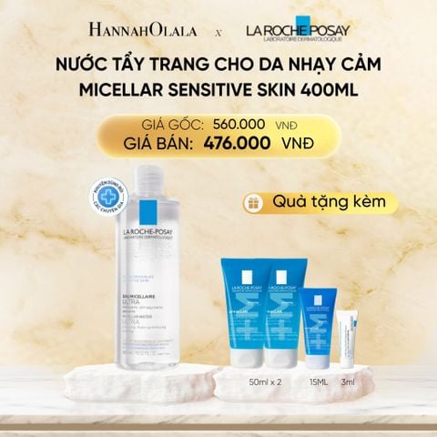  DEAL 3: NƯỚC TẨY TRANG CHO DA NHẠY CẢM MICELLAR SENSITIVE SKIN 400ML 