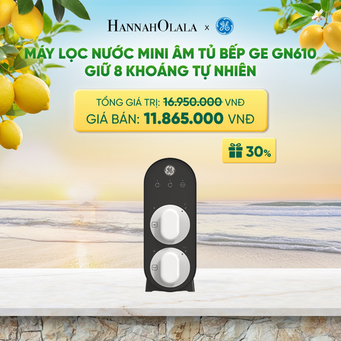  MÁY LỌC NƯỚC MINI ÂM TỦ BẾP GE GN610 - GIỮ 8 KHOÁNG TỰ NHIÊN - DEAL 3 