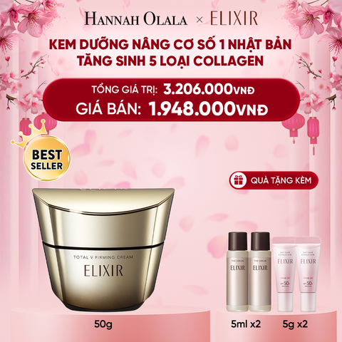  DEAL 3: KEM DƯỠNG CẢI THIỆN CHẢY XỆ NGĂN NGỪA LÃO HÓA ELIXIR TOTAL V FIRMING CREAM 50G 