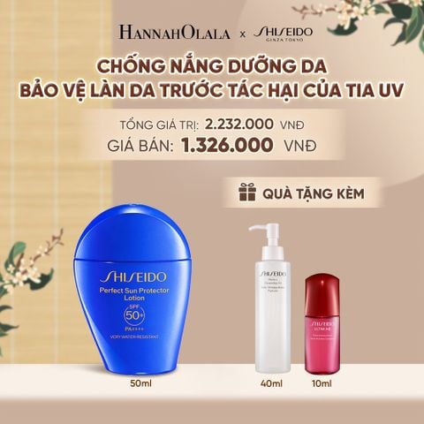  SỮA CHỐNG NẮNG DƯỠNG DA SHISEIDO GSC PERFECT SUN PROTECTOR LOTION SPF50+ 50ML - DEAL 03 - A1159 