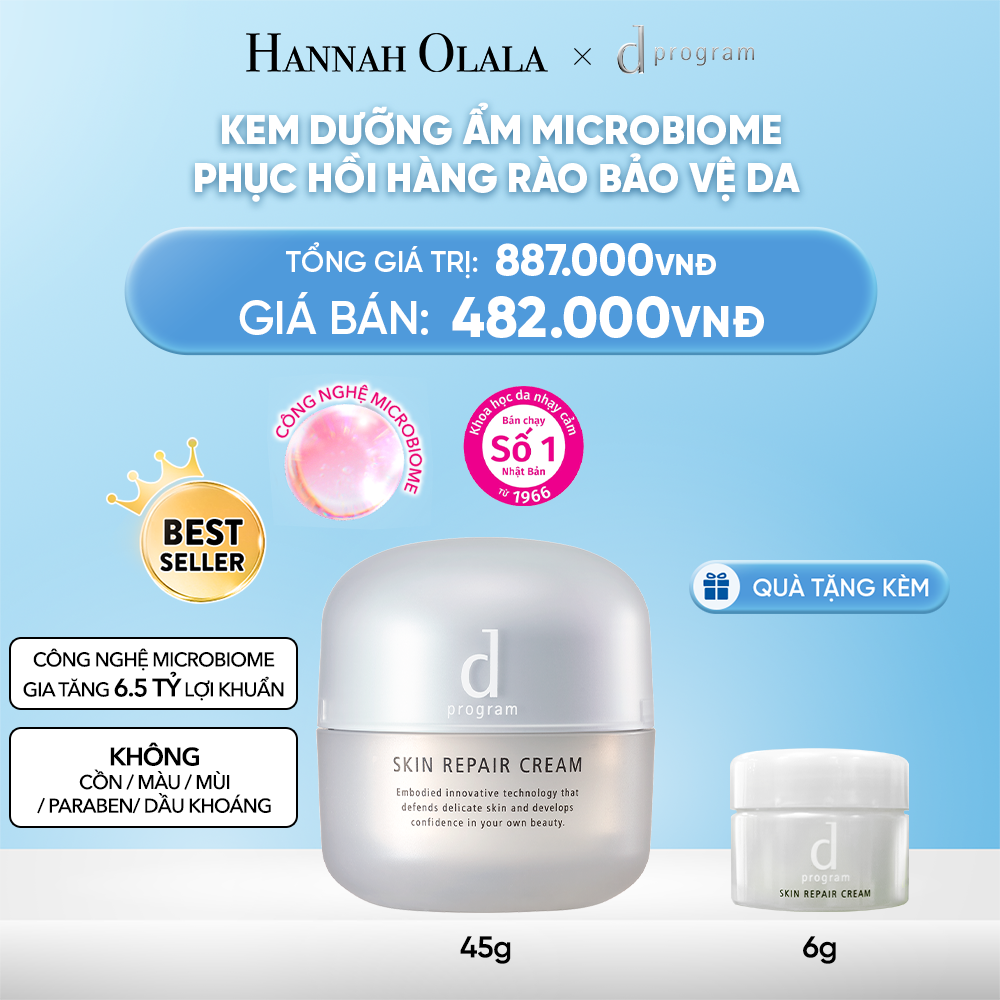  DEAL 3: KEM DƯỠNG ẨM VÀ PHỤC HỒI DA D PROGRAM SKIN REPAIR CREAM 45G 
