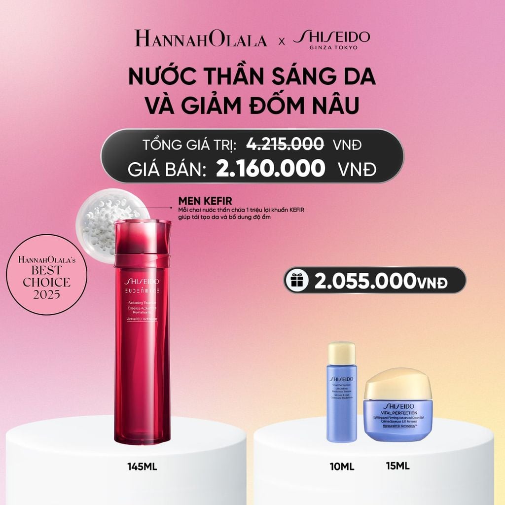  NƯỚC THẦN ĐỎ SHISEIDO EUDERMINE ACTIVATING ESSENCE 145ML - DEAL 3 
