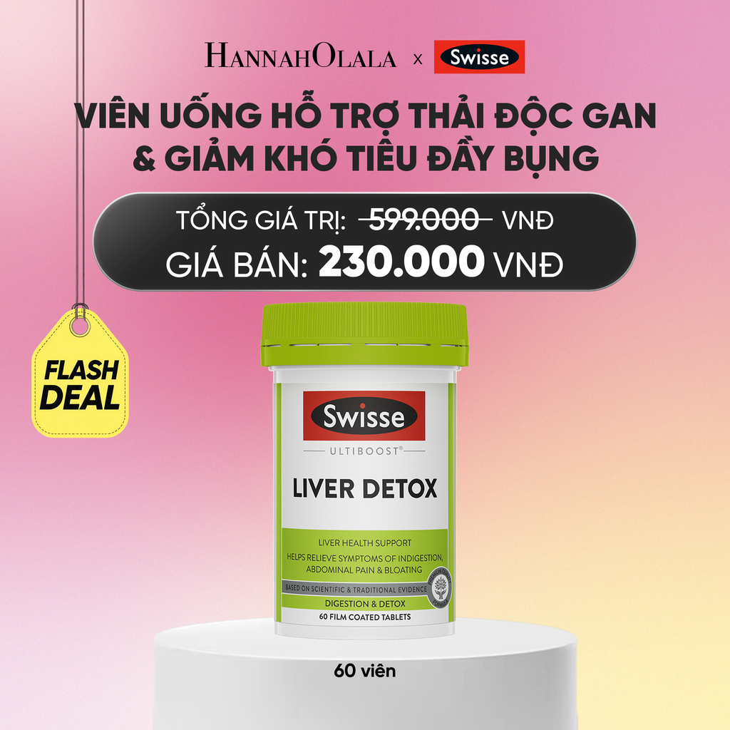  VIÊN UỐNG HỖ TRỢ THẢI ĐỘC GAN & GIẢM KHÓ TIÊU ĐẦY BỤNG SWISSE ULTIBOOST LIVER DETOX (60 VIÊN) - FLASH DEAL_A414 