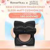  A593_DEAL 3: PHẤN NƯỚC MỊN LÌ SLEEK MATT CUSHION SPF50+/PA++++ 15G 