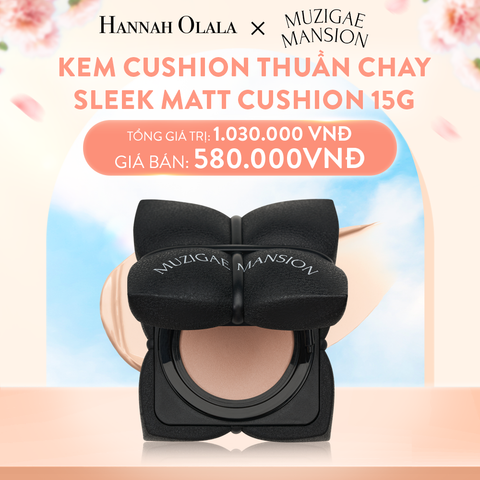 A593_DEAL 3: PHẤN NƯỚC MỊN LÌ SLEEK MATT CUSHION SPF50+/PA++++ 15G 