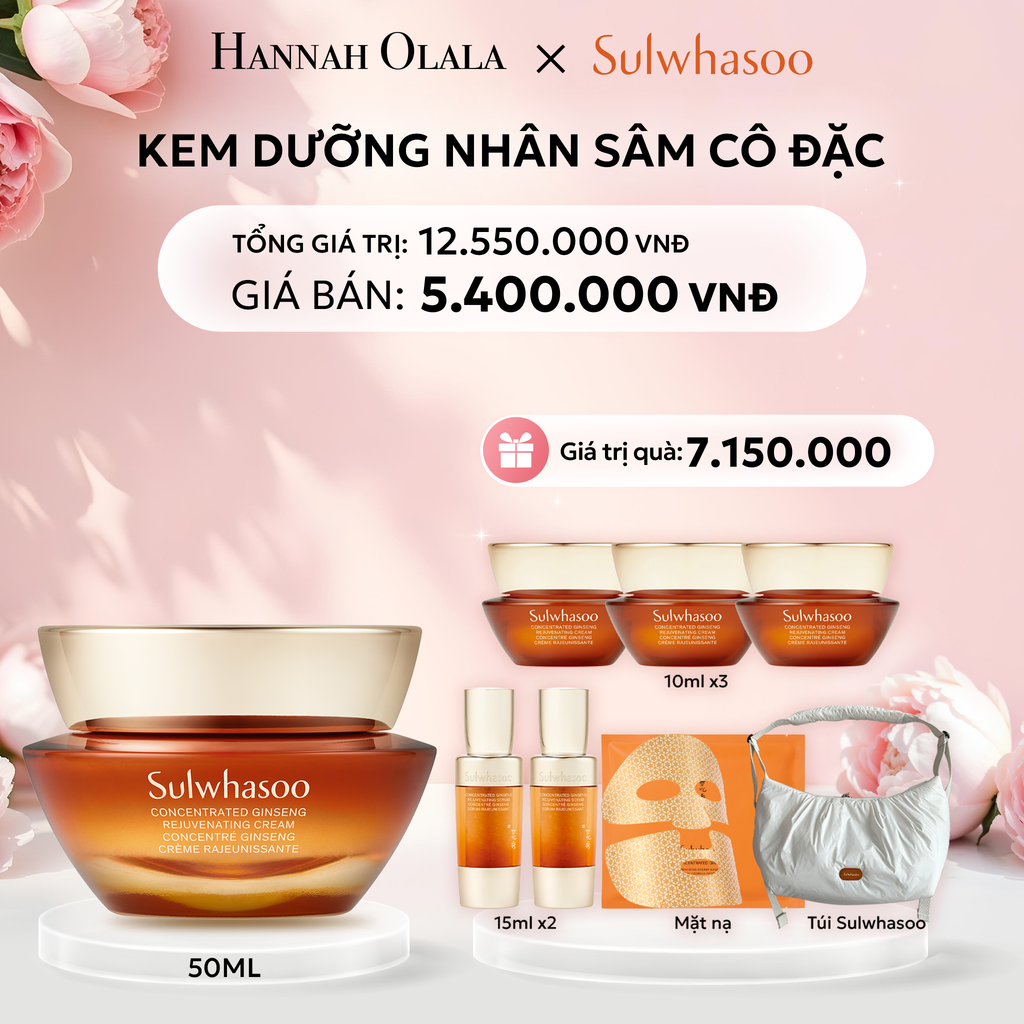  E746: DEAL 3A: KEM DƯỠNG NHÂN SÂM CÔ ĐẶC CONCENTRATED GINSENG REJUVENATING CREAM 50ML - [GIAO HÀNG TỪ 03/10] 