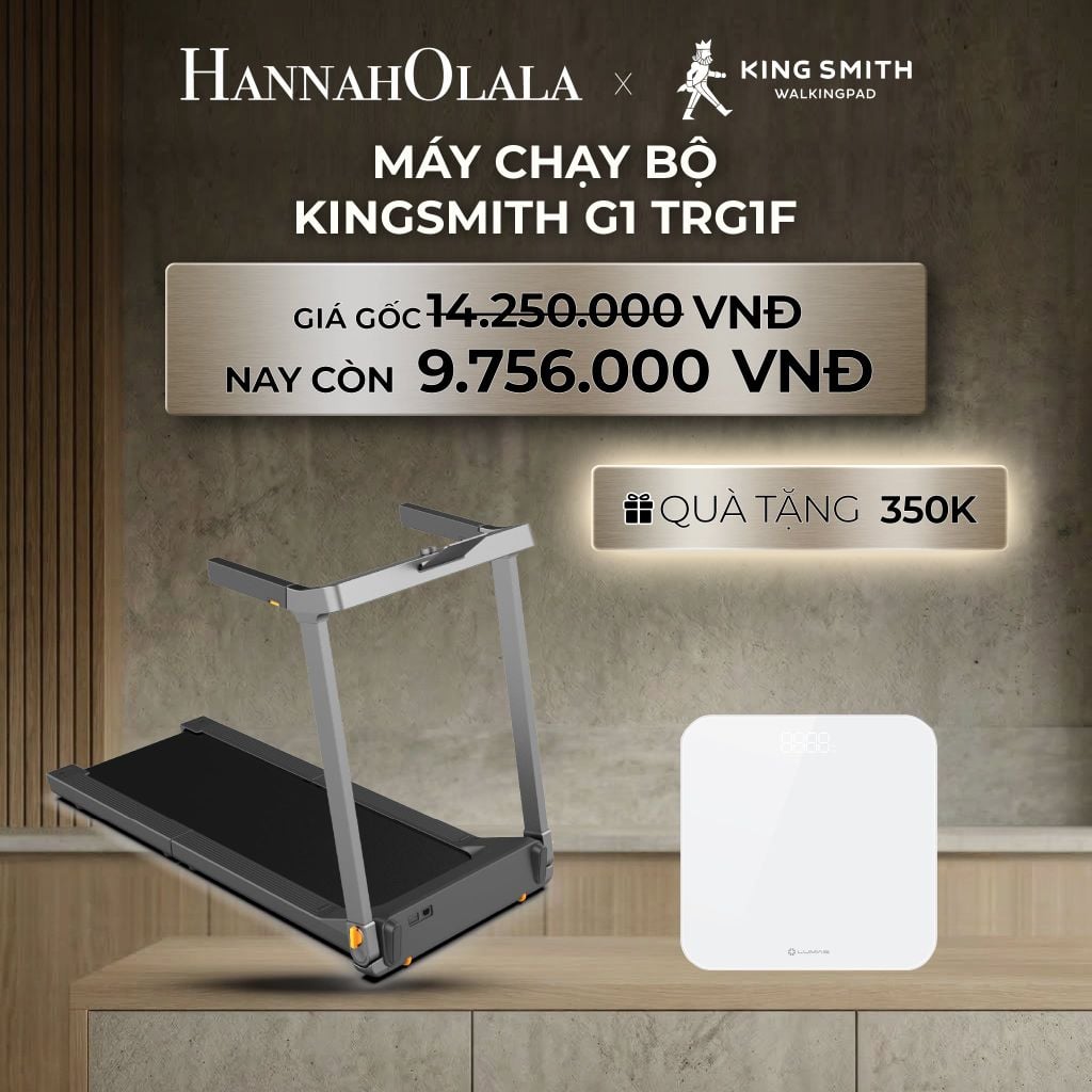  DEAL 4: MÁY CHẠY BỘ KINGSMITH G1 TRG1F 