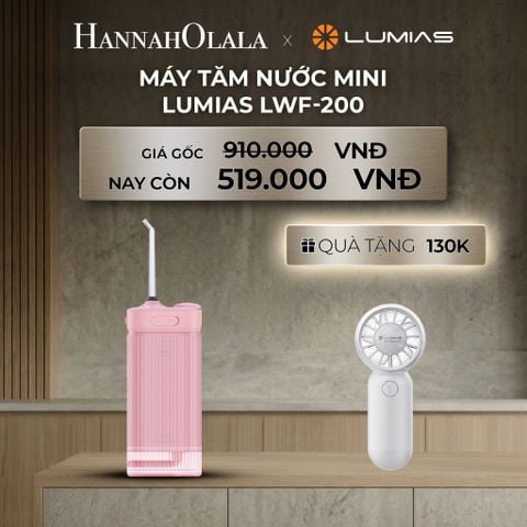  B147_DEAL 4: MÁY TĂM NƯỚC MINI LUMIAS LWF-200P HỒNG 