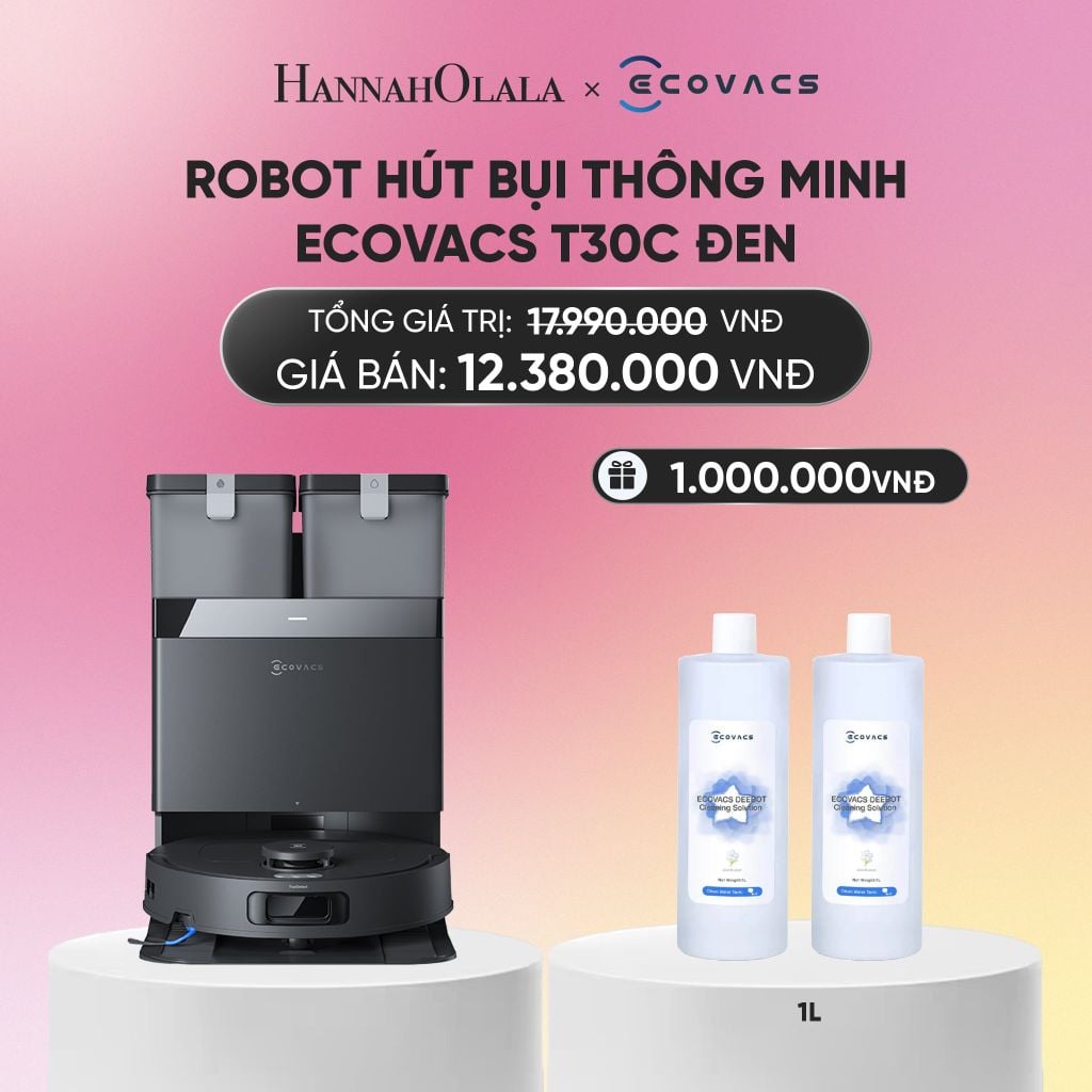  DEAL 4: ROBOT HÚT BỤI THÔNG MINH ECOVACS T30C ĐEN_A1699 
