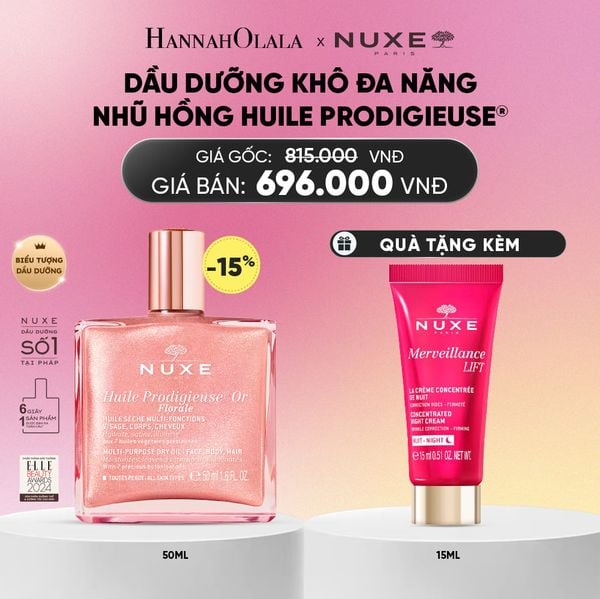  DẦU DƯỠNG KHÔ ĐA NĂNG ÁNH NHŨ NUXE HUILE PRODIGIEUSE® SHIMMERING 50ML (CHỌN HƯƠNG)_A913 