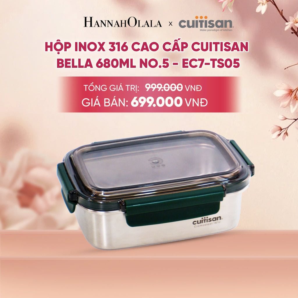  HỘP INOX 316 CAO CẤP CUITISAN BELLA - DEAL 4 
