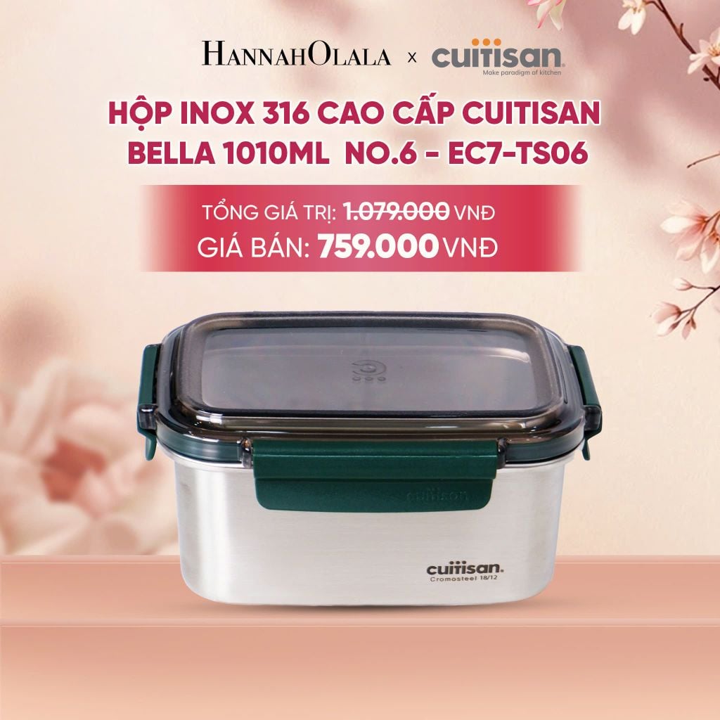  HỘP INOX 316 CAO CẤP CUITISAN BELLA - DEAL 4 