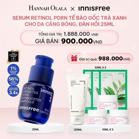  E140_DEAL 4: SERUM RETINOL PDRN TẾ BÀO GỐC TRÀ XANH CHO DA CĂNG BÓNG, ĐÀN HỒI 25ML 