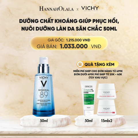 DEAL 4 DƯỠNG CHẤT KHOÁNG GIÚP PHỤC HỒI, NUÔI DƯỠNG LÀN DA SĂN CHẮC MINERAL 89 50ML 
