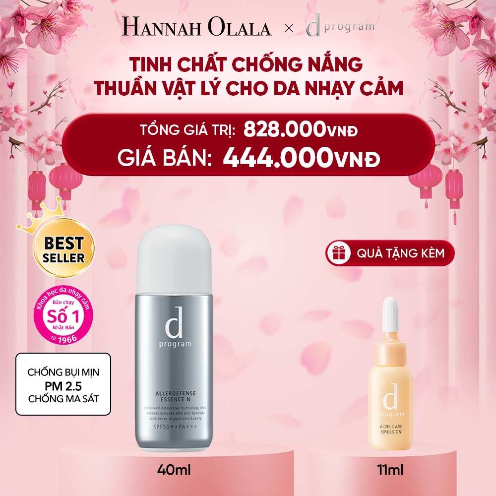  DEAL 4: TINH CHẤT CHỐNG NẮNG KIỀM DẦU AN TOÀN CHO DA NHẠY CẢM D PROGRAM ALLERDEFENSE ESSENSE 40ML 