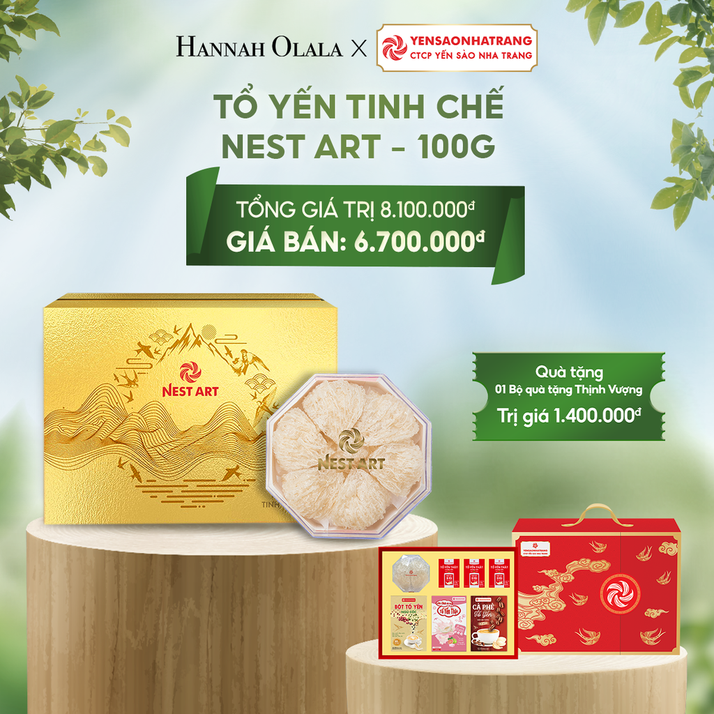  E106_DEAL 4: TỔ YẾN TINH CHẾ NEST ART 100G 
