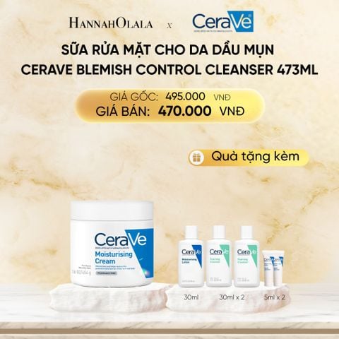  DEAL 4 SỮA RỬA MẶT CHO DA DẦU MỤN CERAVE BLEMISH CONTROL CLEANSER 473ML 