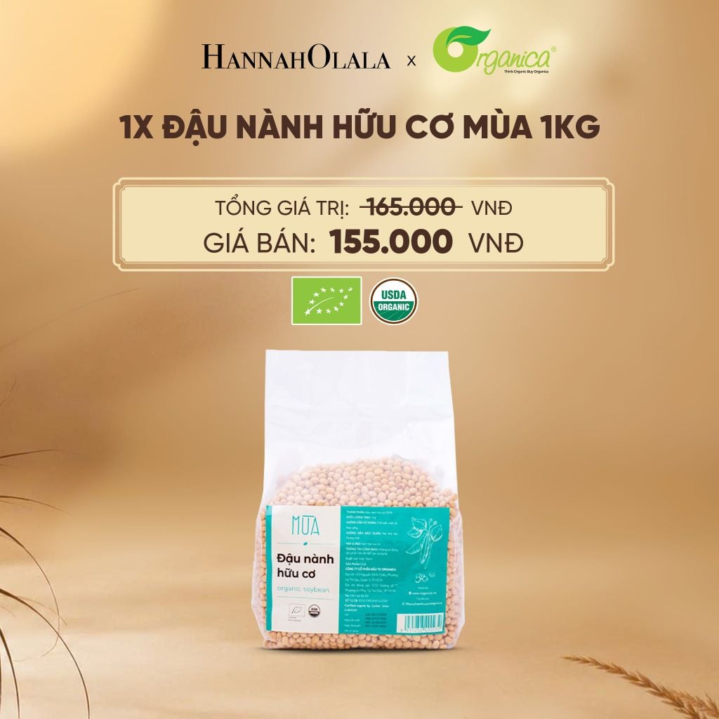  ĐẬU NÀNH HỮU CƠ MÙA 1KG - E289 