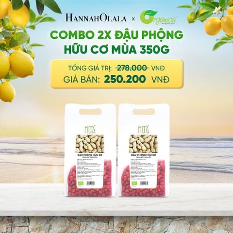  COMBO 2 X ĐẬU PHỘNG HỮU CƠ MÙA 350G - DEAL 4 