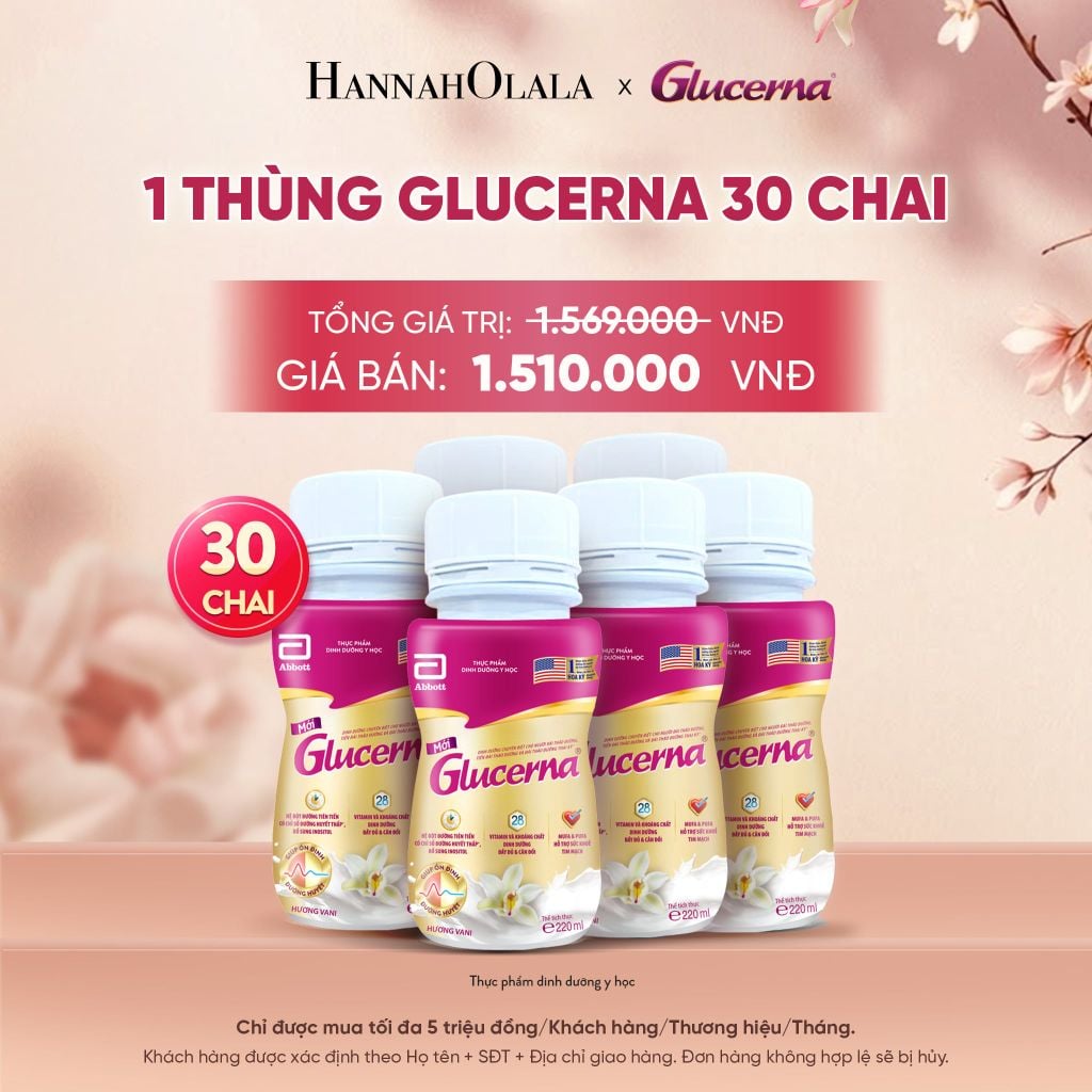  1 THÙNG GLUCERNA 30 CHAI DEAL 4: - A422 