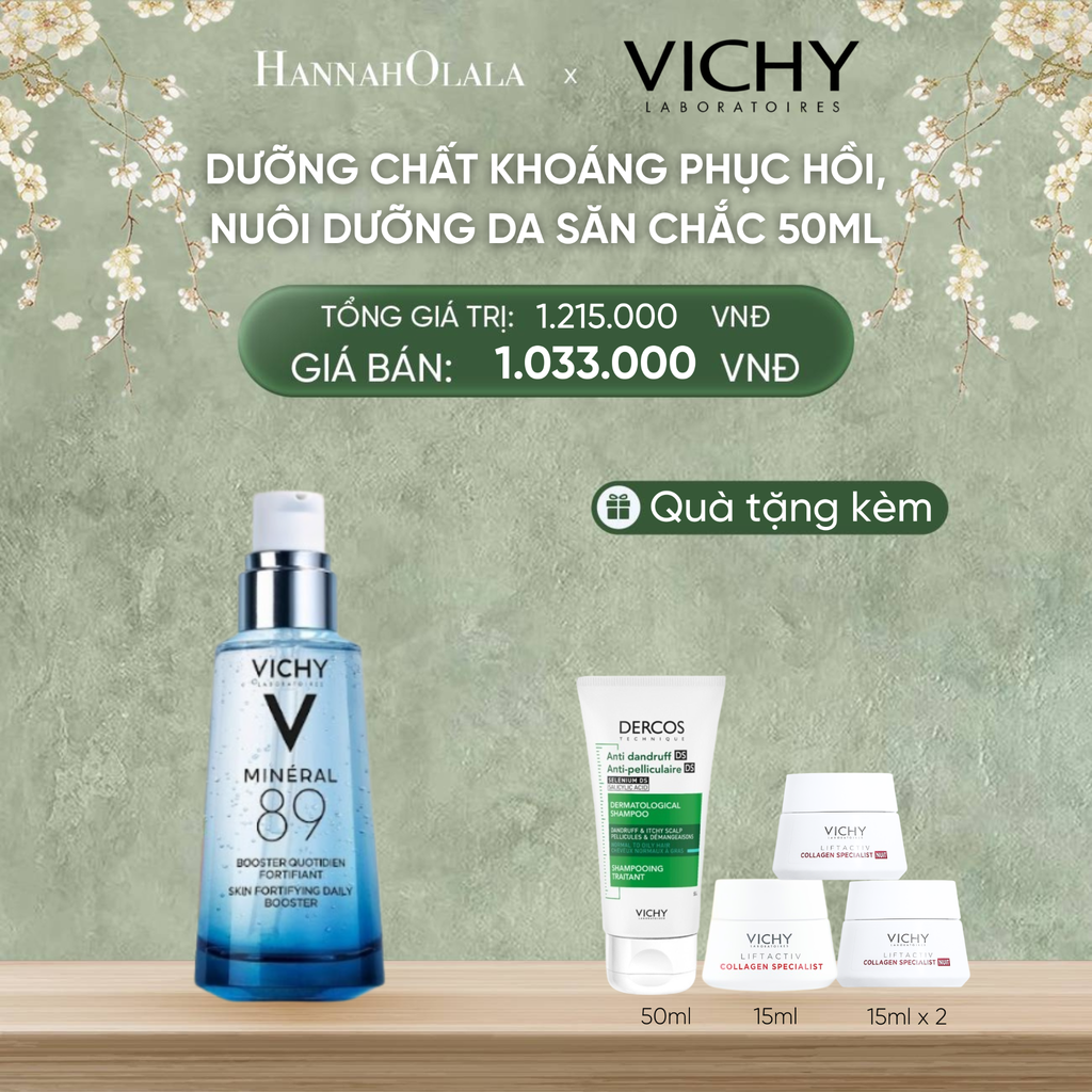  DEAL 4 DƯỠNG CHẤT KHOÁNG GIÚP PHỤC HỒI, NUÔI DƯỠNG LÀN DA SĂN CHẮC MINERAL 89 50ML 