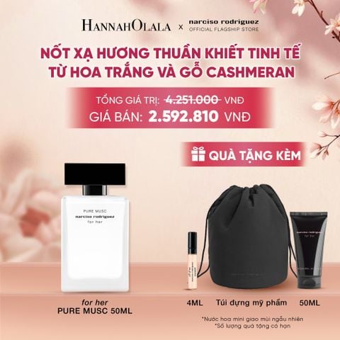  NƯỚC HOA NỮ NARCISO RODRIGUEZ PURE MUSC FOR HER EAU DE PARFUM 50ML - DEAL 4 - A3020 
