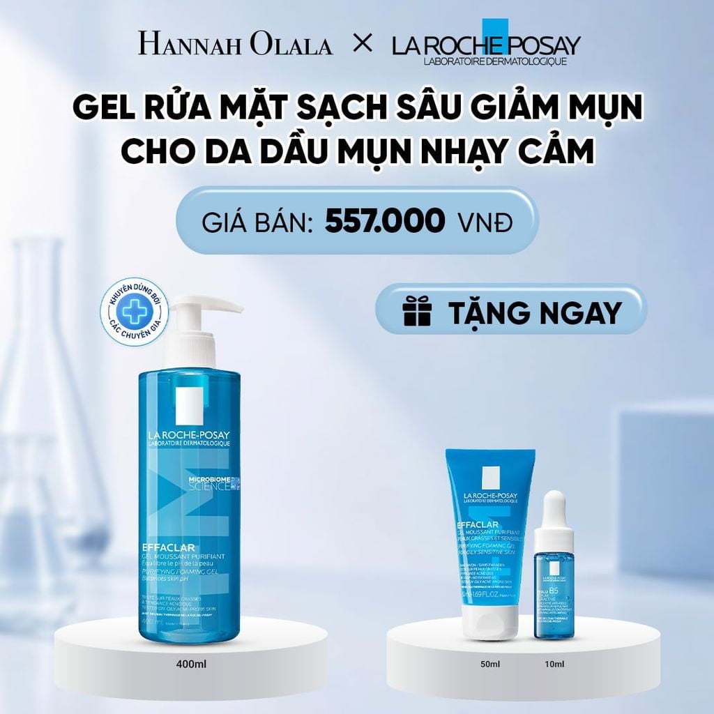  GEL RỬA MẶT SẠCH SÂU CHO DA DẦU MỤN EFFACLAR FOAMING GEL 400ML DEAL 4: 
