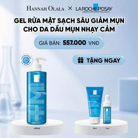  GEL RỬA MẶT SẠCH SÂU CHO DA DẦU MỤN EFFACLAR FOAMING GEL 400ML DEAL 4: 