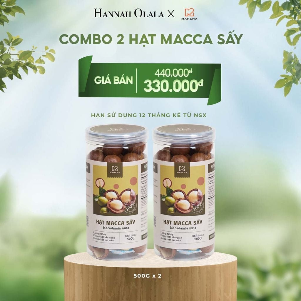  E33_DEAL 4: COMBO 2 MACCA SẤY 500G 