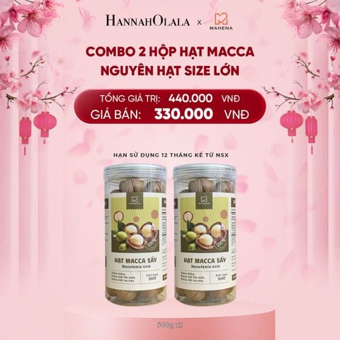  DEAL 4: COMBO 2 MACCA SẤY 500G 