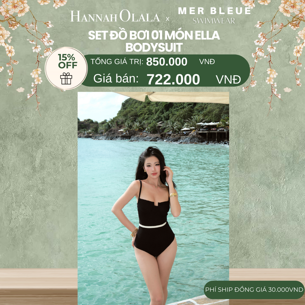  DEAL 2: SET ĐỒ BƠI 1 MẢNH ELLA BODYSUIT 