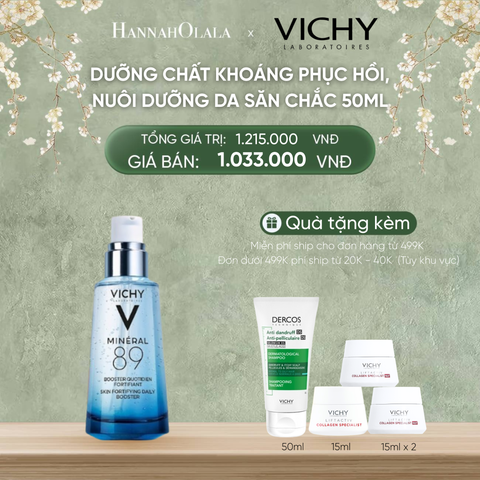  DEAL 4 DƯỠNG CHẤT KHOÁNG GIÚP PHỤC HỒI, NUÔI DƯỠNG LÀN DA SĂN CHẮC MINERAL 89 50ML 