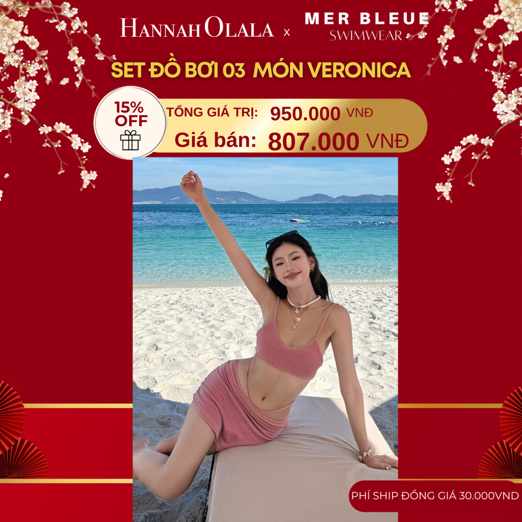  DEAL 5: SET ĐỒ BƠI 3 MÓN VERONICA 