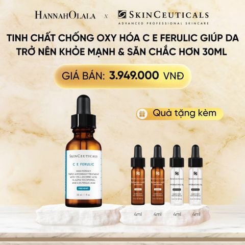  DEAL 4 TINH CHẤT CHỐNG OXY HÓA C E FERULIC GIÚP DA TRỞ NÊN KHỎE MẠNH & SĂN CHẮC HƠN 30ML 