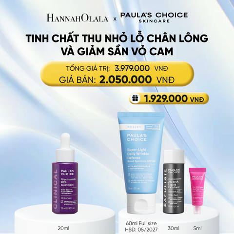  TINH CHẤT SE KHÍT LỖ CHÂN LÔNG VÀ LÀM MỜ THÂM MỤN NIACINAMIDE 20% 20ML - DEAL 4 