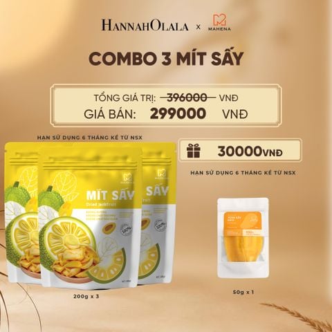  COMBO 3 MÍT SẤY 200G TẶNG 1 XOÀI SẤY DẺO 50G DEAL 4: - E137 