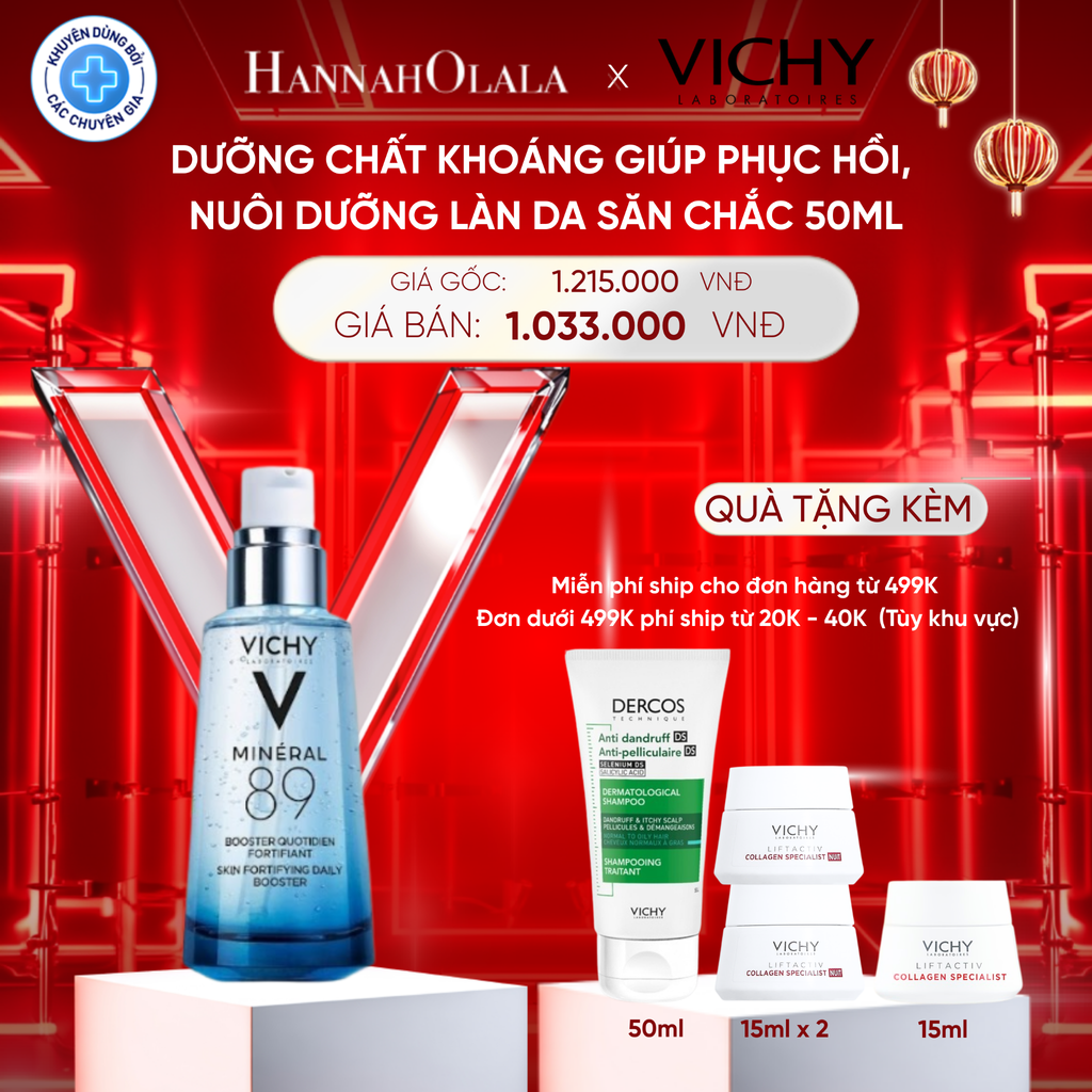 DEAL 4 DƯỠNG CHẤT KHOÁNG GIÚP PHỤC HỒI, NUÔI DƯỠNG LÀN DA SĂN CHẮC MINERAL 89 50ML 