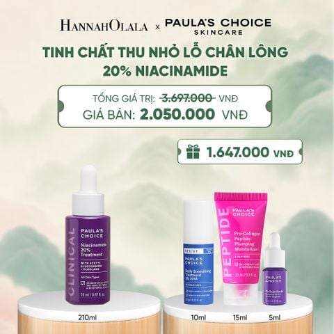  TINH CHẤT SE KHÍT LỖ CHÂN LÔNG VÀ LÀM MỜ THÂM MỤN NIACINAMIDE 20% 20ML - DEAL 4 - A1596 